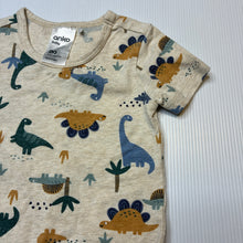 Load image into Gallery viewer, Boys Anko, stretchy bodysuit / romper, dinosaurs, EUC, size 00,  