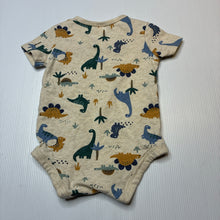 Load image into Gallery viewer, Boys Anko, stretchy bodysuit / romper, dinosaurs, EUC, size 00,  