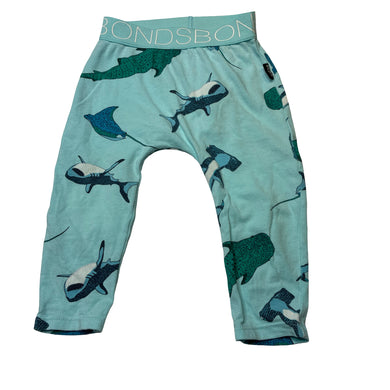 Unisex Bonds, stretchy leggings / bottoms, sharks, FUC, size 0,  