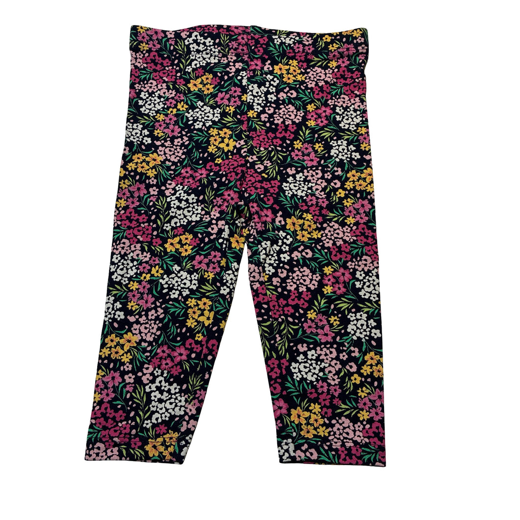 Girls Anko, colourful floral leggings / bottoms, EUC, size 1,  