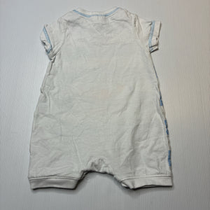 Boys Ergee, cotton romper, crabs, EUC, size 0000,  