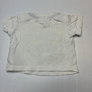 Boys Ergee, cotton tee / top, monkey, GUC, size 0000,  