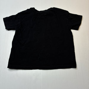 Boys Anko, black cotton tee / top, GUC, size 2,  