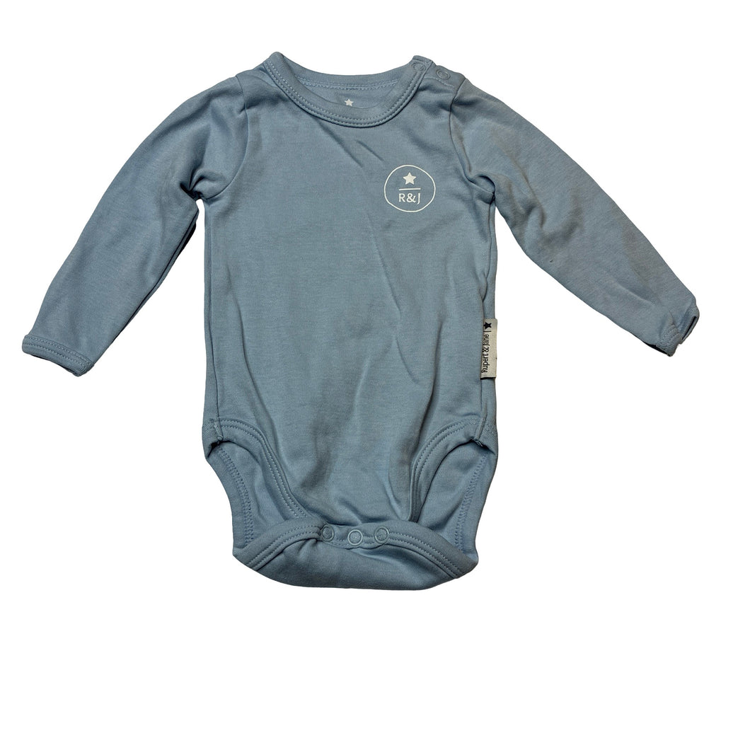 Unisex Rupert & Jane, soft feel cotton bodysuit / romper, EUC, size 000-00,  