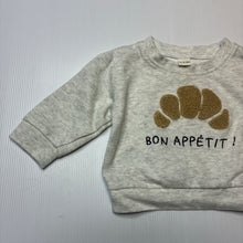 Load image into Gallery viewer, Unisex lightweight, sweater / jumper, croissant, EUC, size 0,  