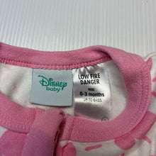 Load image into Gallery viewer, Girls Disney, Mickey / Minnie Mouse cotton zip coverall / romper, EUC, size 000,  