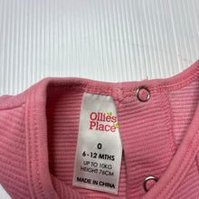 Load image into Gallery viewer, Girls Ollie&#39;s Place, ribbed cotton casual dress, wash fade, FUC, size 0, L: 36cm