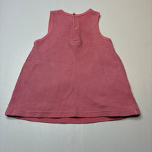 Load image into Gallery viewer, Girls Ollie&#39;s Place, ribbed cotton casual dress, wash fade, FUC, size 0, L: 36cm