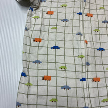 Load image into Gallery viewer, Boys Cotton On, soft feel stretchy zip romper, cars, GUC, size 0,  