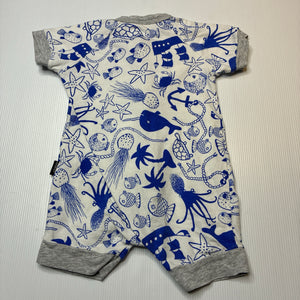 Unisex Bonds, zip wondersuit / zippy / romper, GUC, size 00,  