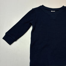Load image into Gallery viewer, Boys Anko, navy waffle long sleeve top, EUC, size 1,  
