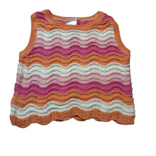Load image into Gallery viewer, Girls Mango, knitted cotton tank top / vest, GUC, size 3,  