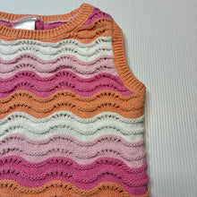Load image into Gallery viewer, Girls Mango, knitted cotton tank top / vest, GUC, size 3,  
