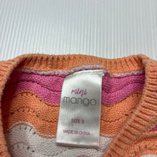 Load image into Gallery viewer, Girls Mango, knitted cotton tank top / vest, GUC, size 3,  