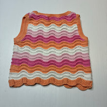 Load image into Gallery viewer, Girls Mango, knitted cotton tank top / vest, GUC, size 3,  
