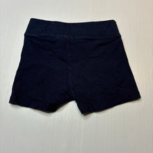 Load image into Gallery viewer, Girls B Collection, navy bike shorts, elasticated, GUC, size 2,  