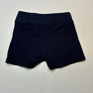Girls B Collection, navy bike shorts, elasticated, GUC, size 2,  