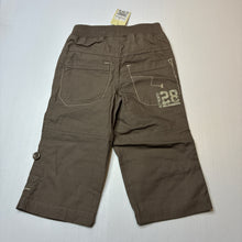 Load image into Gallery viewer, Boys Target, cotton casual roll-up pants, elasticated, NEW, size 1,  