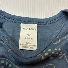 Load image into Gallery viewer, Boys Baby Berry, cotton bodysuit / romper, dinosaurs, EUC, size 000,  