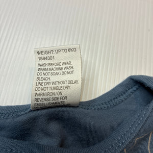 Boys Baby Berry, cotton bodysuit / romper, dinosaurs, EUC, size 000,  