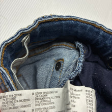 Load image into Gallery viewer, Unisex Cotton On, blue stretch denim jeans, adjustable, Inside leg: 25.5cm, FUC, size 1,  