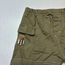 Load image into Gallery viewer, Boys Cradle Togs, khaki soft feel shorts, elasticated, GUC, size 0,  