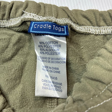 Load image into Gallery viewer, Boys Cradle Togs, khaki soft feel shorts, elasticated, GUC, size 0,  