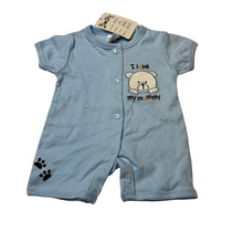 Load image into Gallery viewer, Boys Blue Sky, soft cotton romper, NEW, size 00000,  