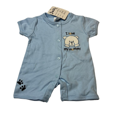Boys Blue Sky, soft cotton romper, NEW, size 00000,  