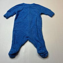 Load image into Gallery viewer, Unisex Dymples, blue terry coverall / romper, EUC, size 0000,  