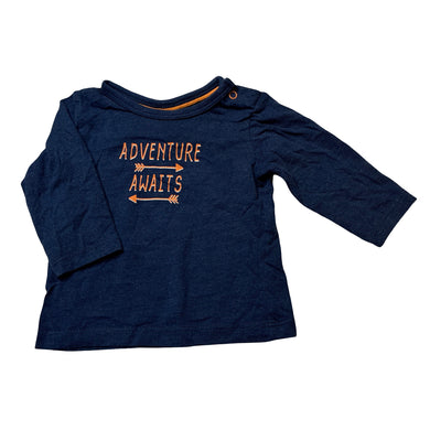Boys Target, navy long sleeve tee / top, GUC, size 000,  