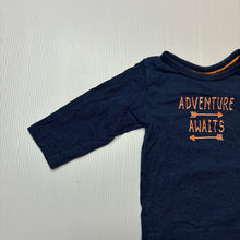 Load image into Gallery viewer, Boys Target, navy long sleeve tee / top, GUC, size 000,  