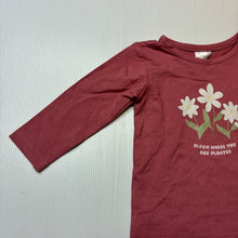 Load image into Gallery viewer, Girls Target, organic cotton blend long sleeve tee / top, EUC, size 00,  