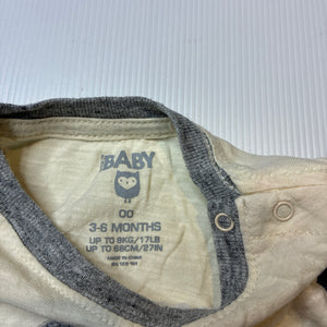 Boys Cotton On, cotton long sleeve tee / top, FUC, size 00,  