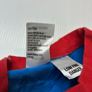 Boys Neon, cotton pyjama tee / top, sheriff, EUC, size 1,  