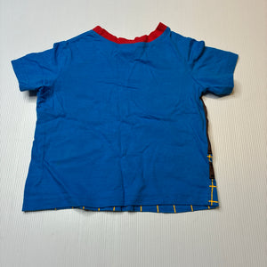 Boys Neon, cotton pyjama tee / top, sheriff, EUC, size 1,  