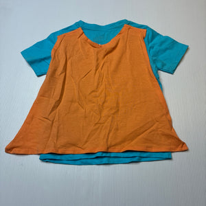 Boys H&T, cotton superhero tee / top, detachable cape, EUC, size 1,  