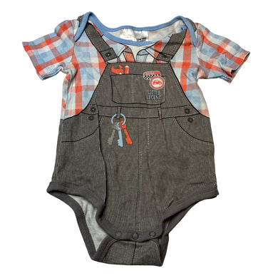 Boys Tiny Little Wonders, cotton bodysuit / romper, EUC, size 1,  
