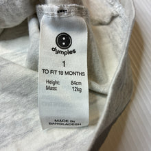 Load image into Gallery viewer, Boys Dymples, organic cotton blend long sleeve tee / top, GUC, size 1,  