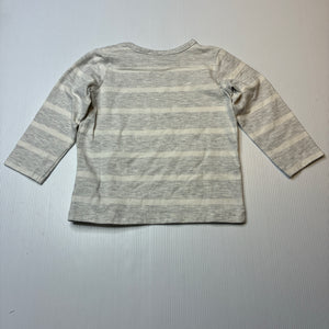Boys Dymples, organic cotton blend long sleeve tee / top, GUC, size 1,  