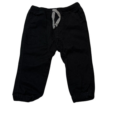 Boys Dymples, black stretch cotton pants, elasticated, EUC, size 1,  