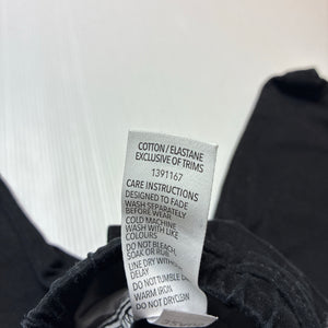 Boys Dymples, black stretch cotton pants, elasticated, EUC, size 1,  
