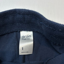 Load image into Gallery viewer, Boys Anko, navy casual pants, elasticated, GUC, size 1,  