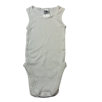 Unisex Dymples, ribbed organic cotton singletsuit / romper, EUC, size 1,  