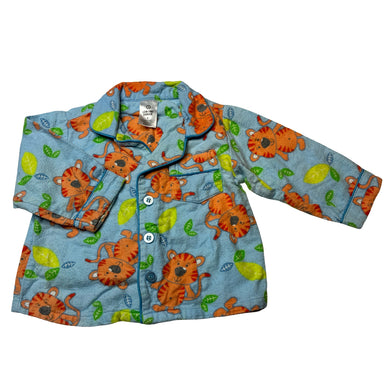 Boys Target, flannel cotton pyjama top, tigers, GUC, size 0,  