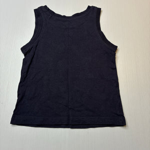 Boys Tilt, navy cotton singlet / tank top, GUC, size 1,  