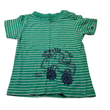 Load image into Gallery viewer, Boys Target, green cotton tee / top, monster truck, GUC, size 1,  