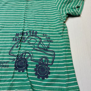 Boys Target, green cotton tee / top, monster truck, GUC, size 1,  