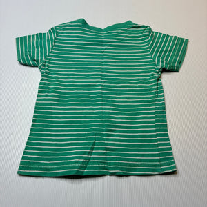 Boys Target, green cotton tee / top, monster truck, GUC, size 1,  
