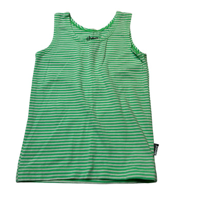 Unisex Bonds, striped stretchy chesty singlet top, FUC, size 1,  